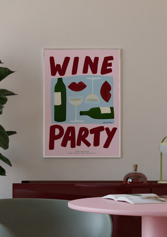 Wine Party - Colourful Background