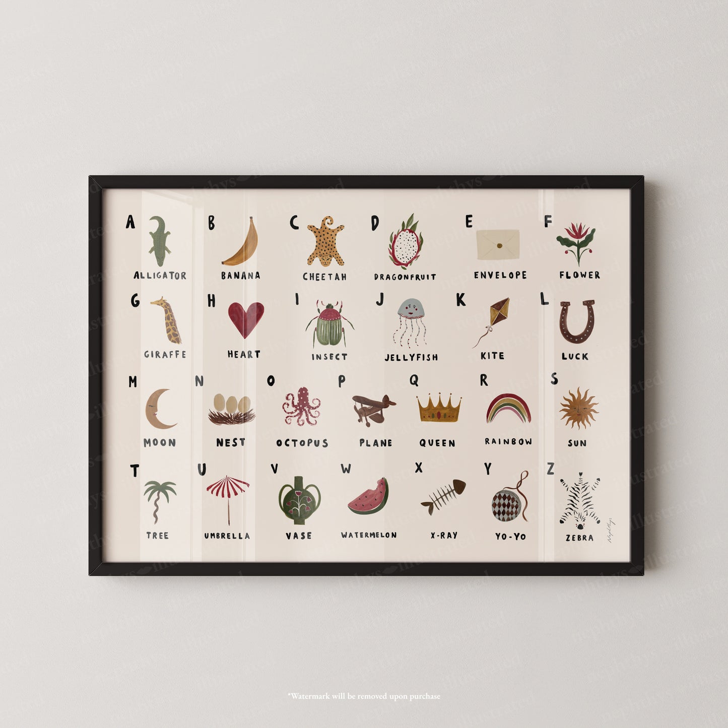 Alphabet Print Landscape