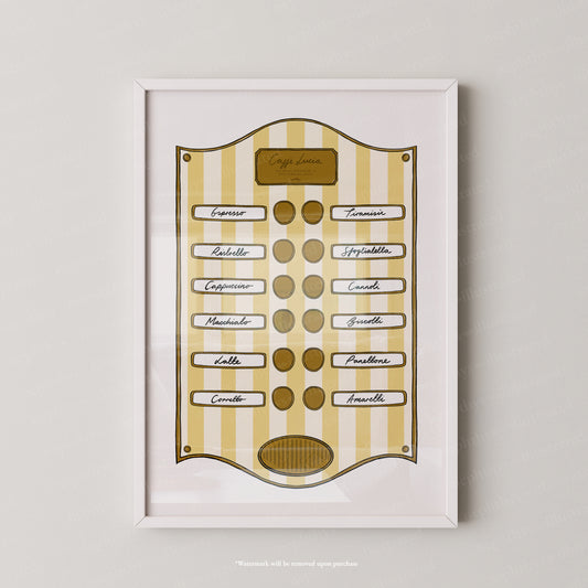 Caffe Lucia Yellow Stripe