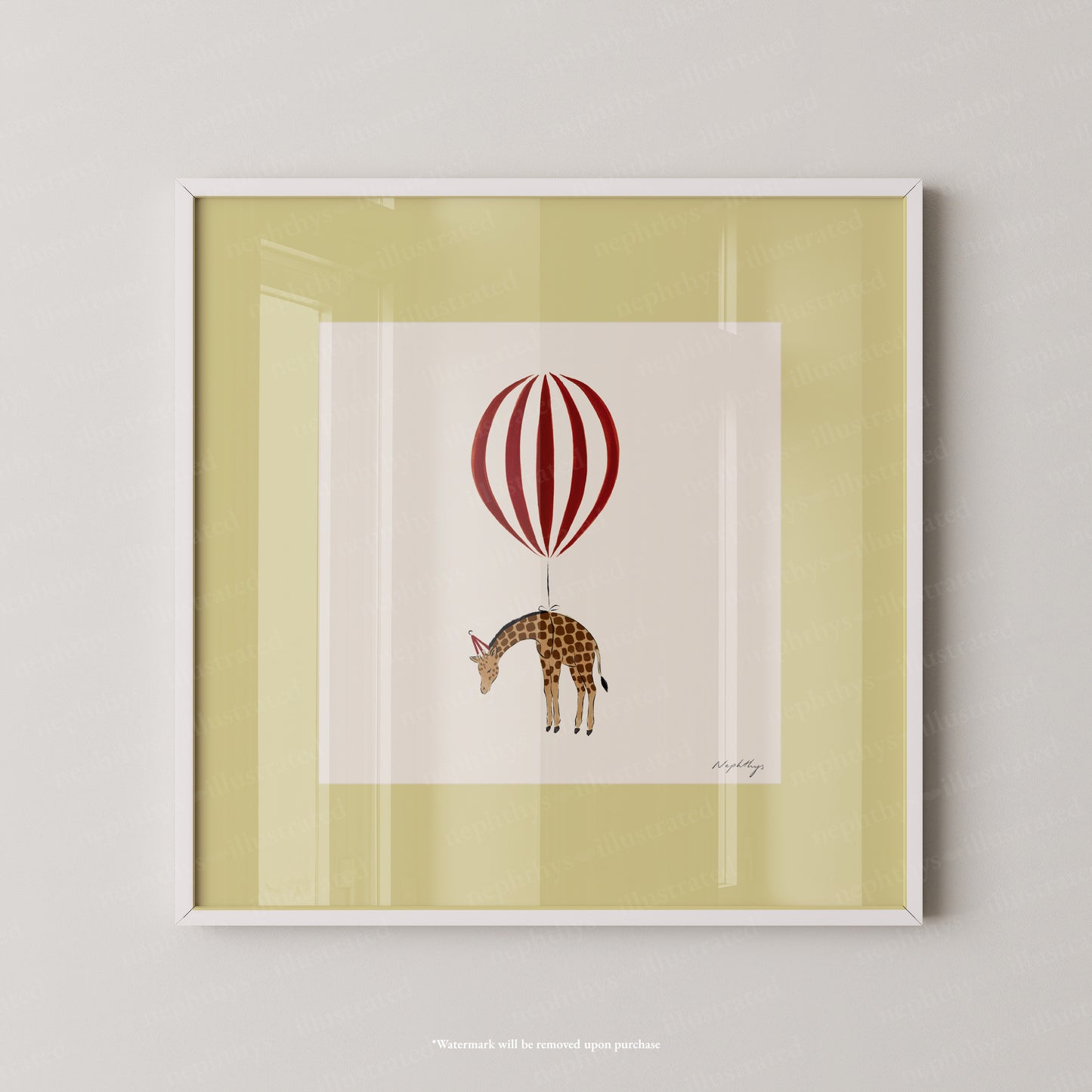 Giraffe Balloon Personalised