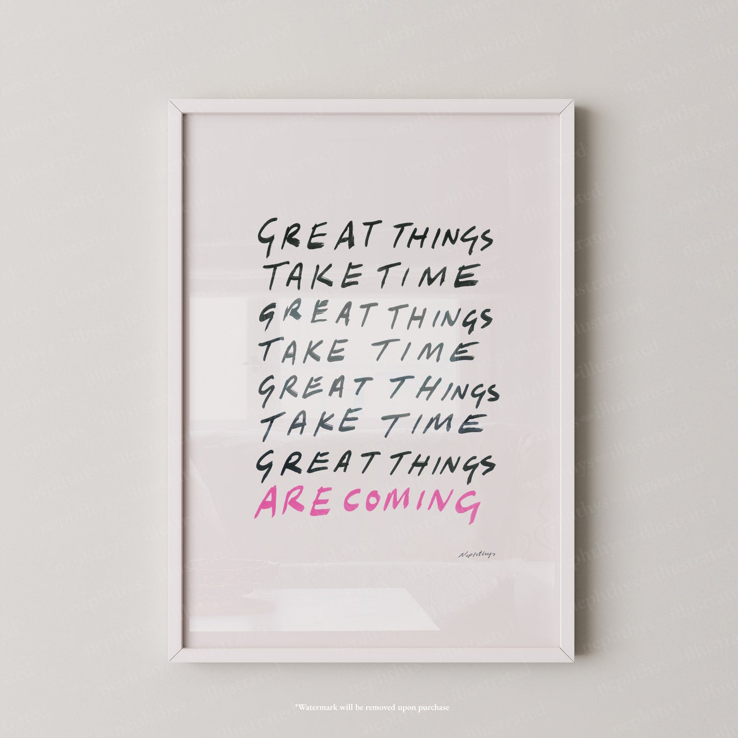 Great things take time