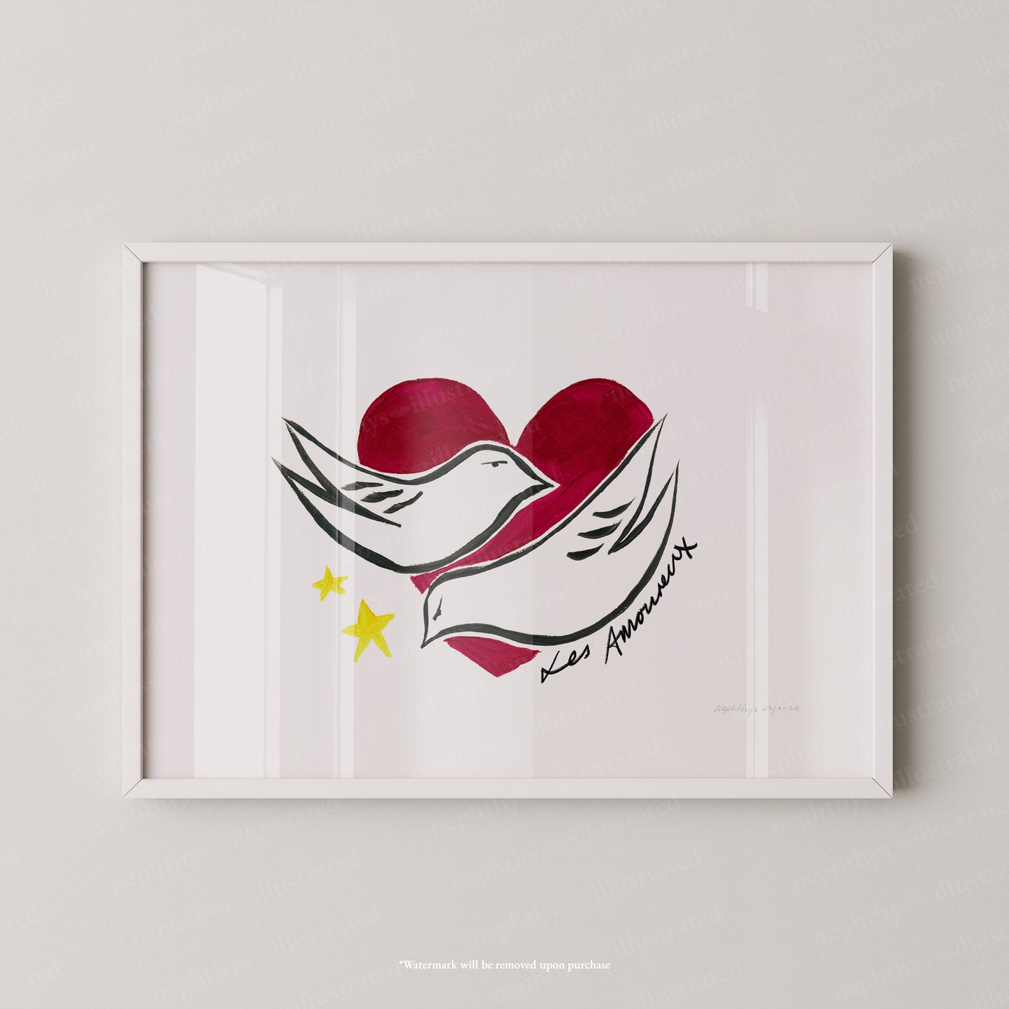 Les Amoureux Print