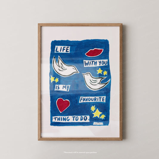 Life with You Print