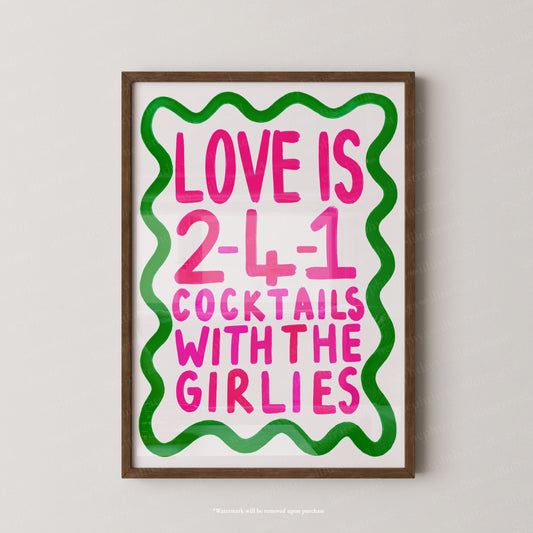 Love is 2-4-1 cocktails