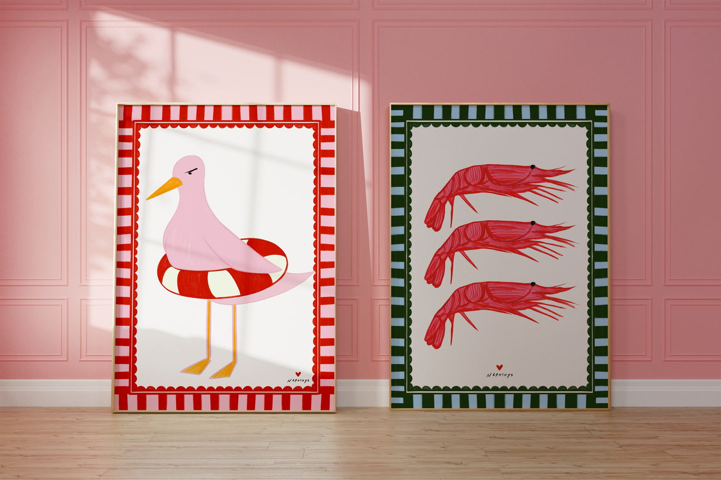 The dancing prawns (Portrait)