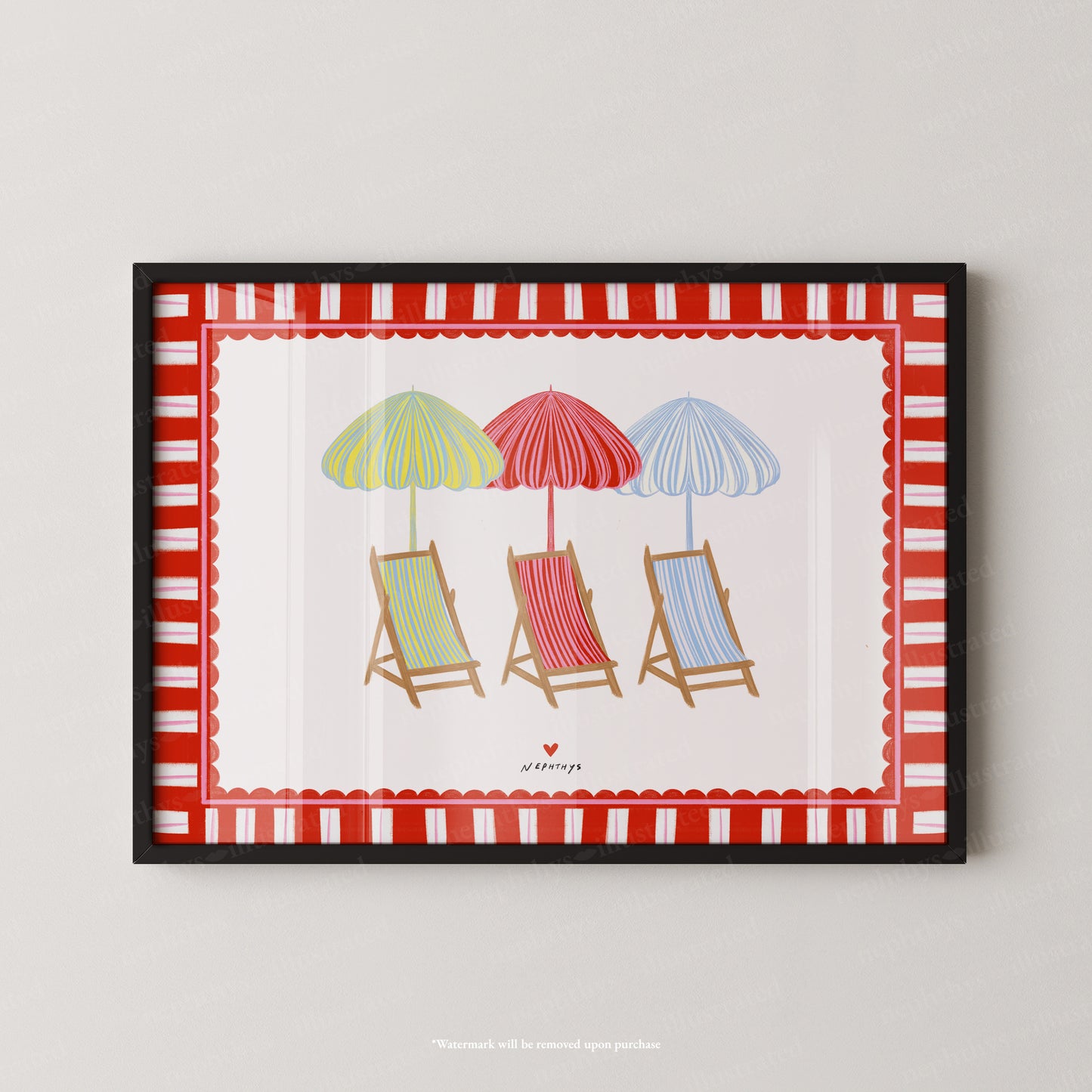 The deck chairs