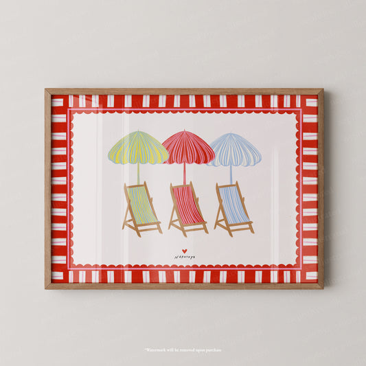 The deck chairs