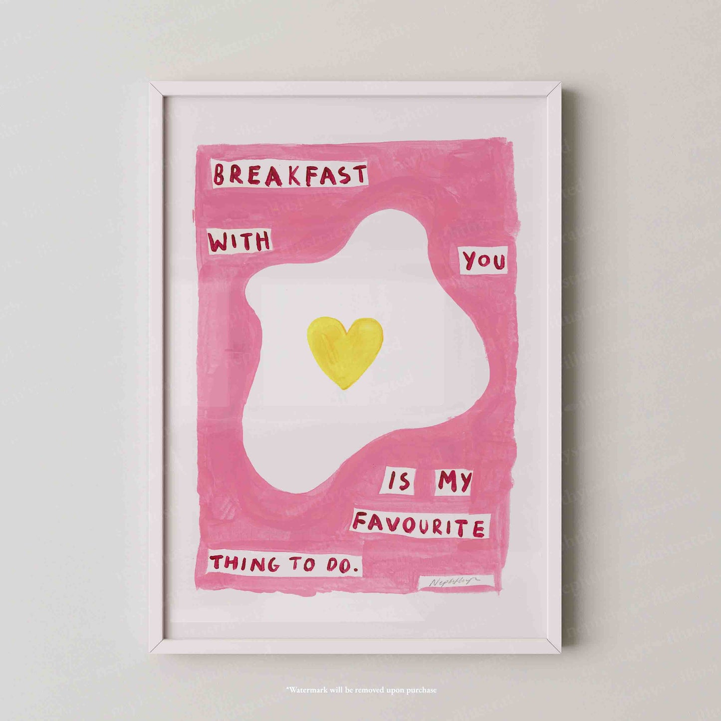 Breakfast With You Print