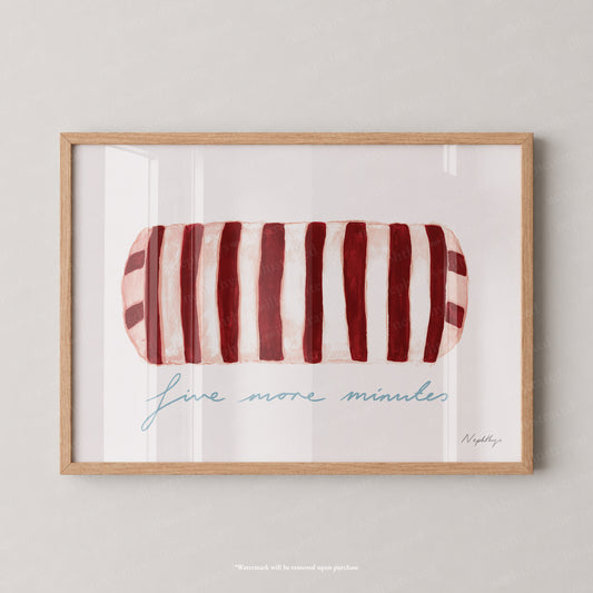 Five More Minutes Striped Bolster