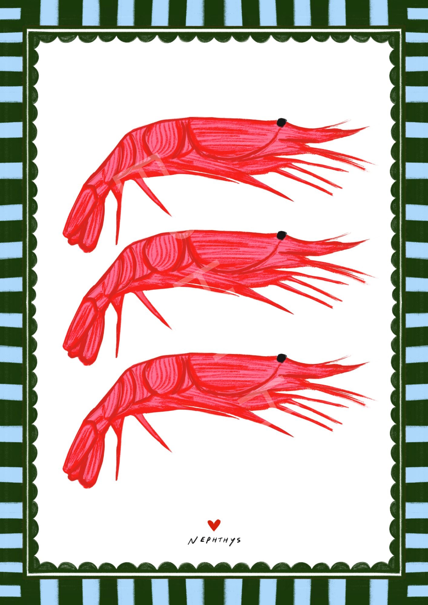 The dancing prawns (Portrait)