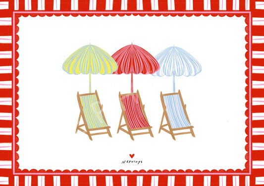 The deck chairs
