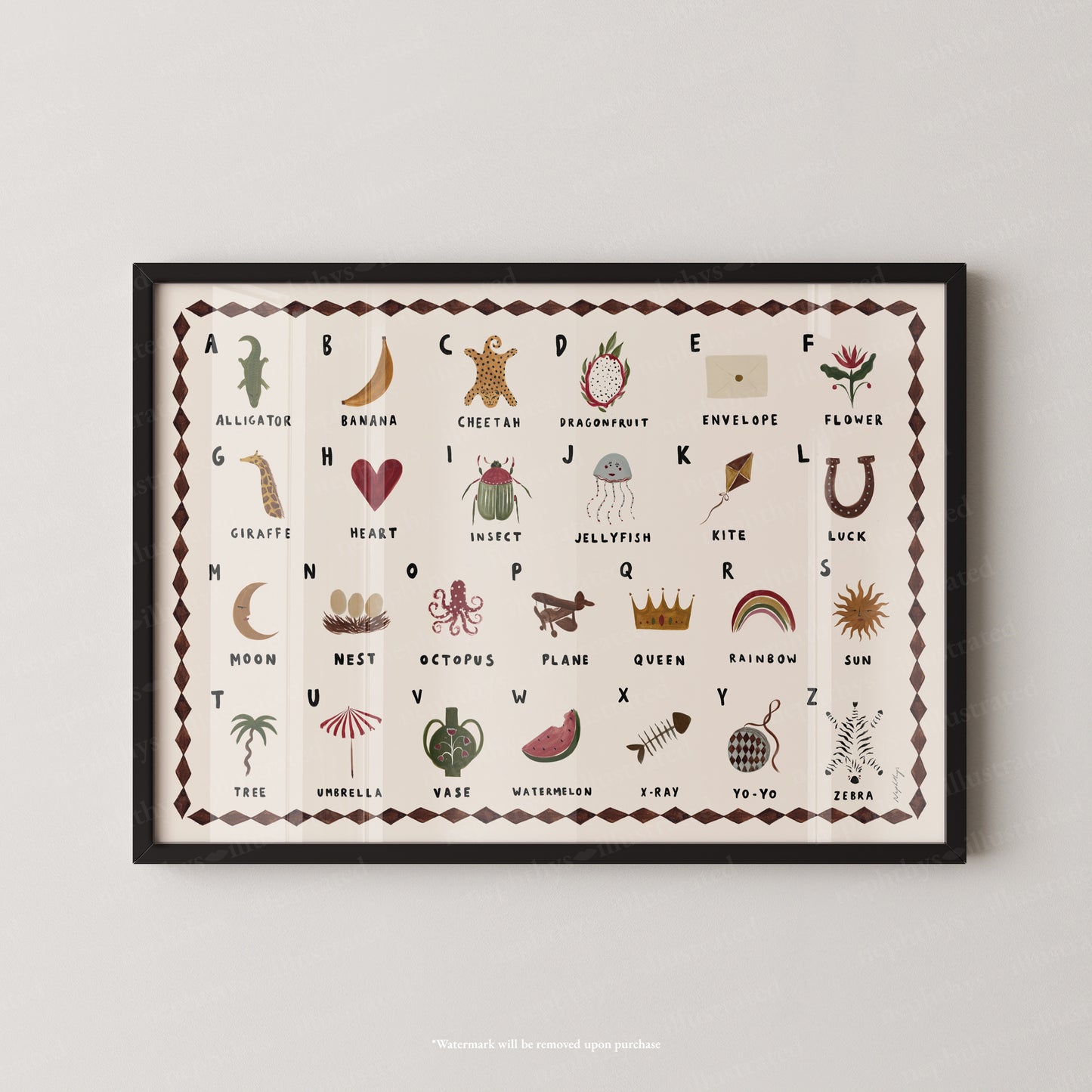 Alphabet Print Landscape