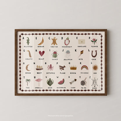 Alphabet Print Landscape