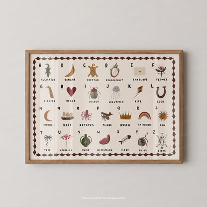 Alphabet Print Landscape