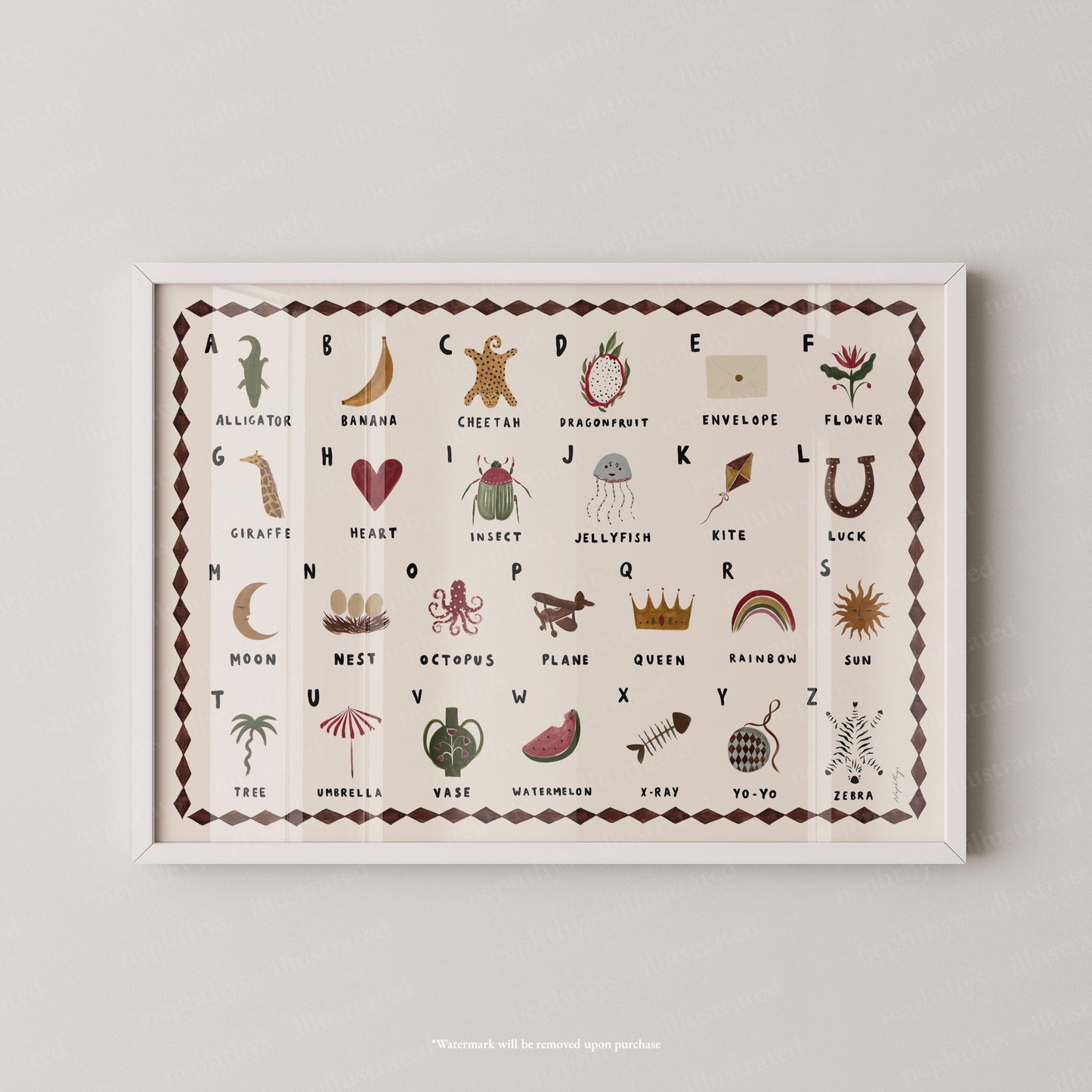 Alphabet Print Landscape