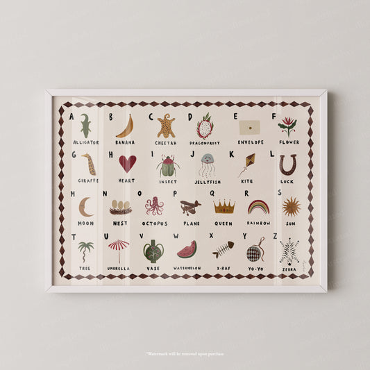 Alphabet Print Landscape