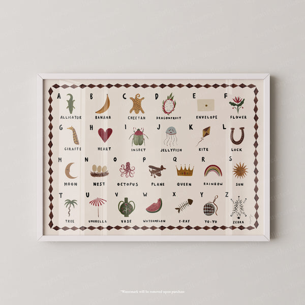 Alphabet Print Landscape