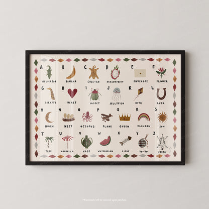 Alphabet Print Landscape