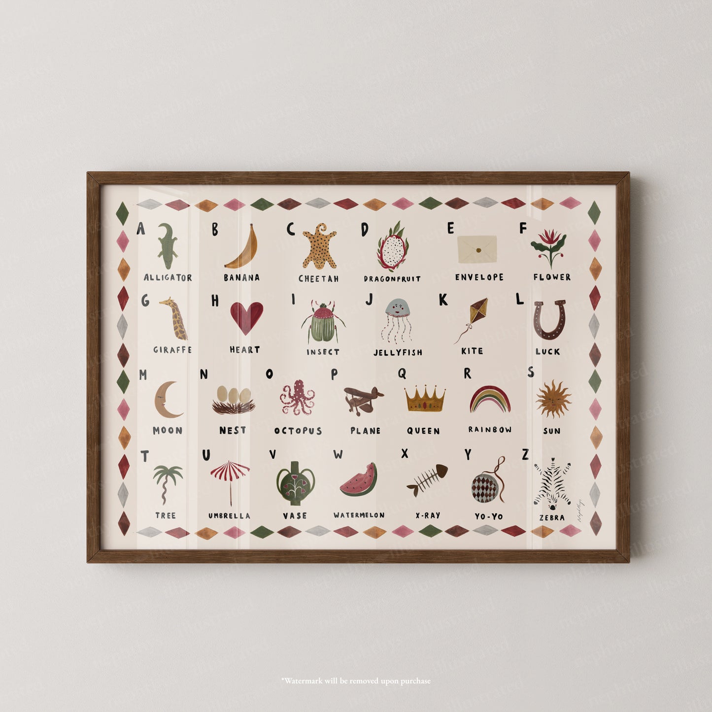 Alphabet Print Landscape