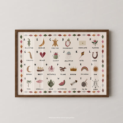 Alphabet Print Landscape