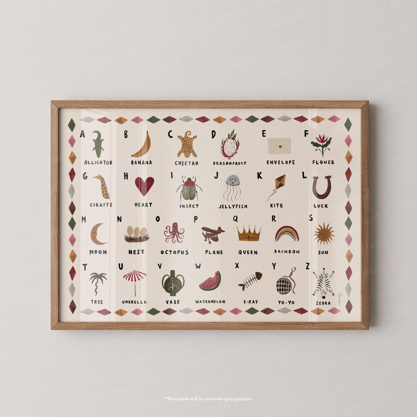 Alphabet Print Landscape
