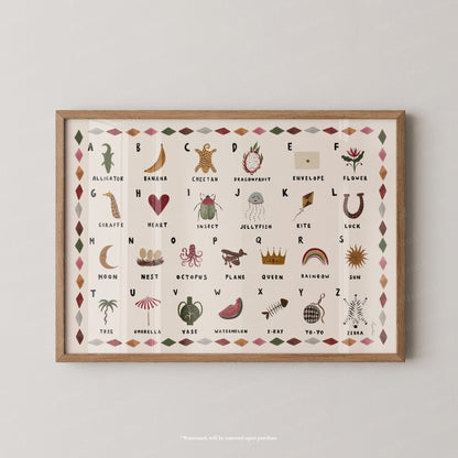Alphabet Print Landscape