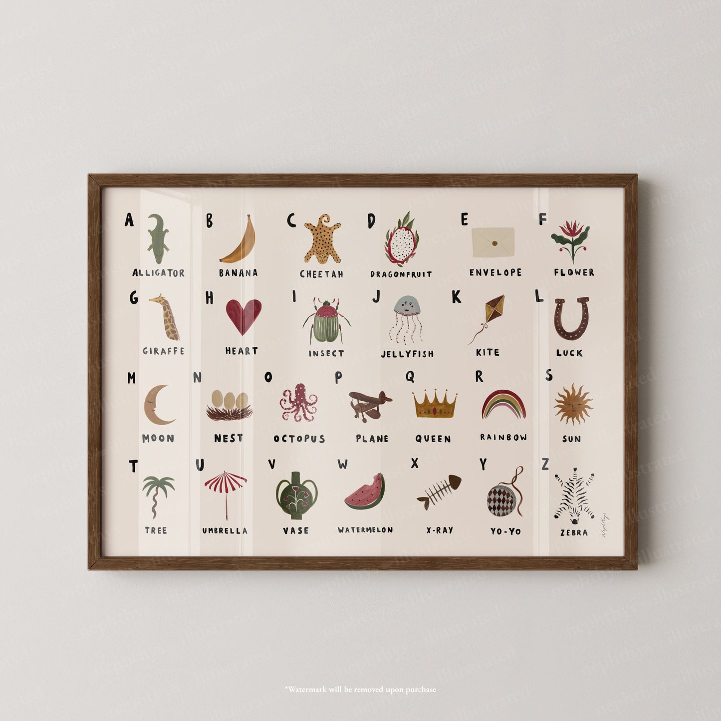 Alphabet Print Landscape