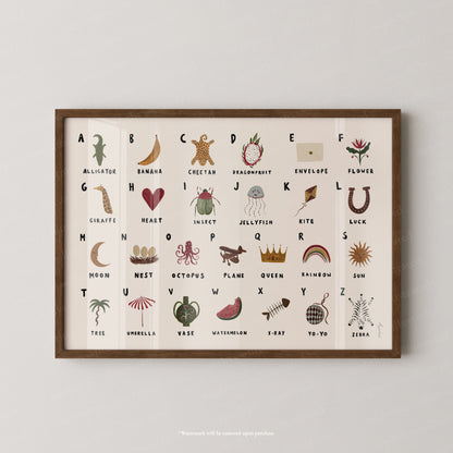 Alphabet Print Landscape