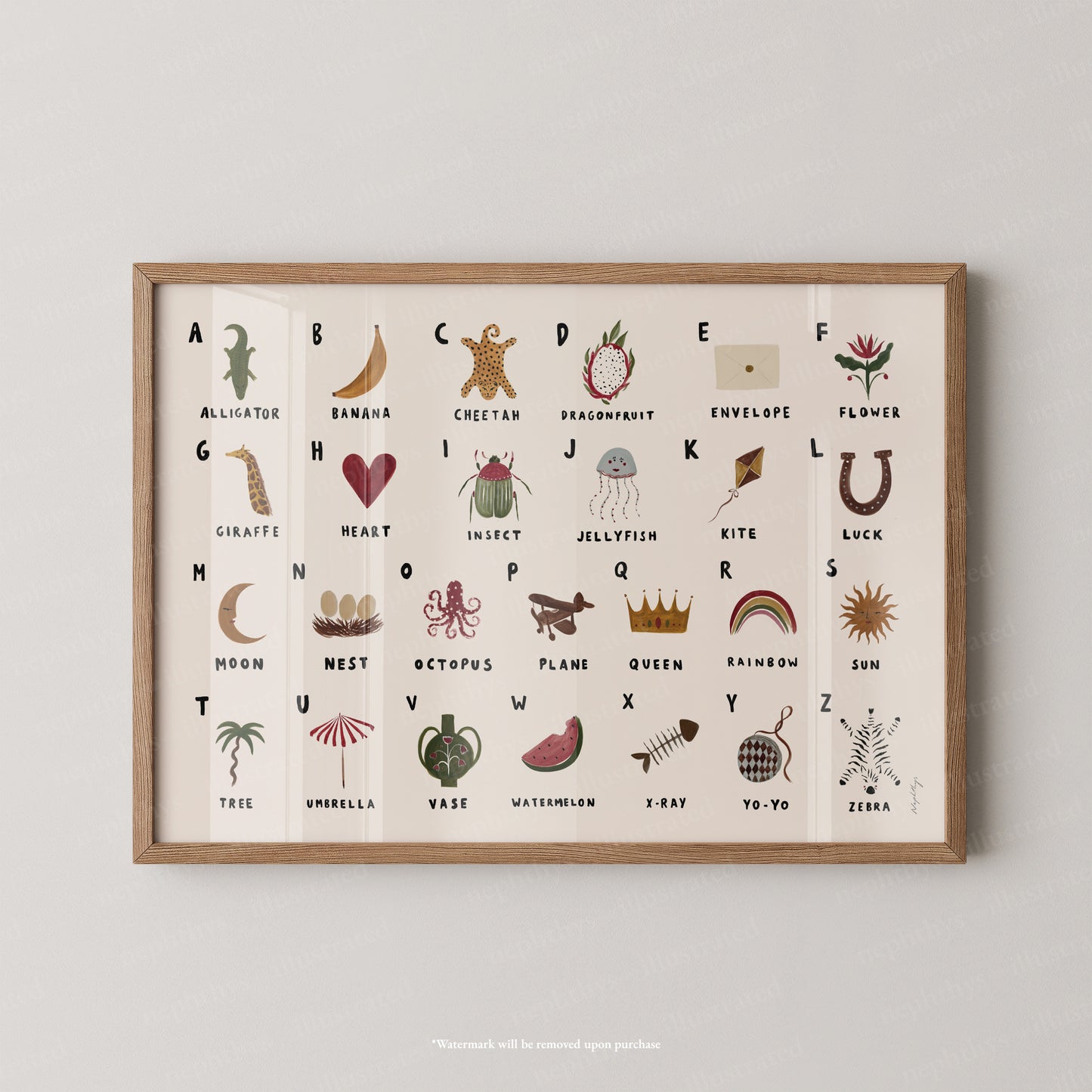 Alphabet Print Landscape