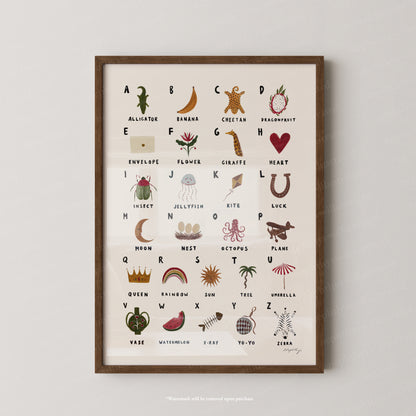 Alphabet Print Portrait