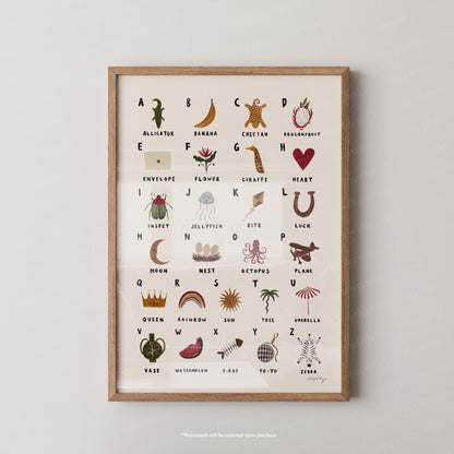 Alphabet Print Portrait