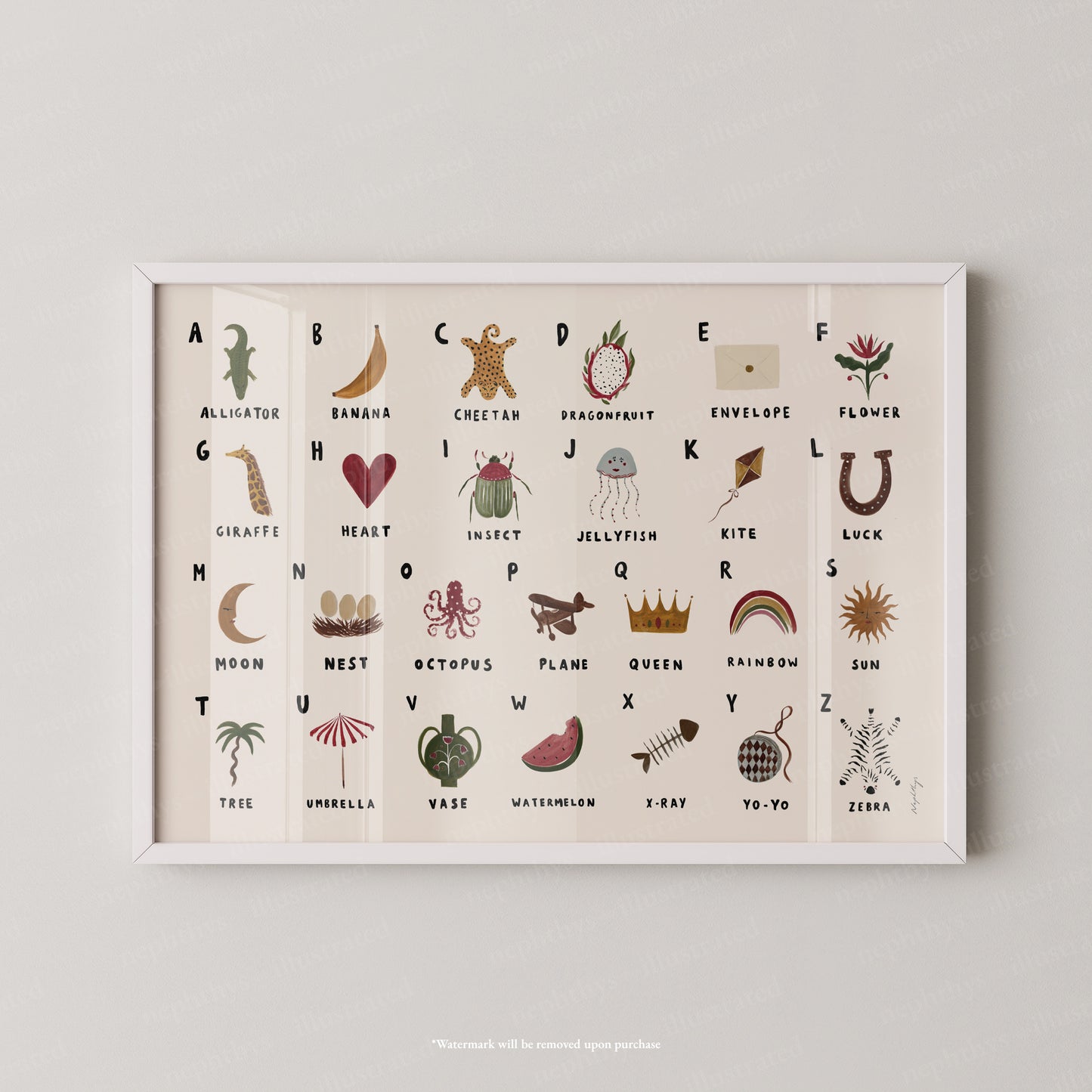 Alphabet Print Landscape