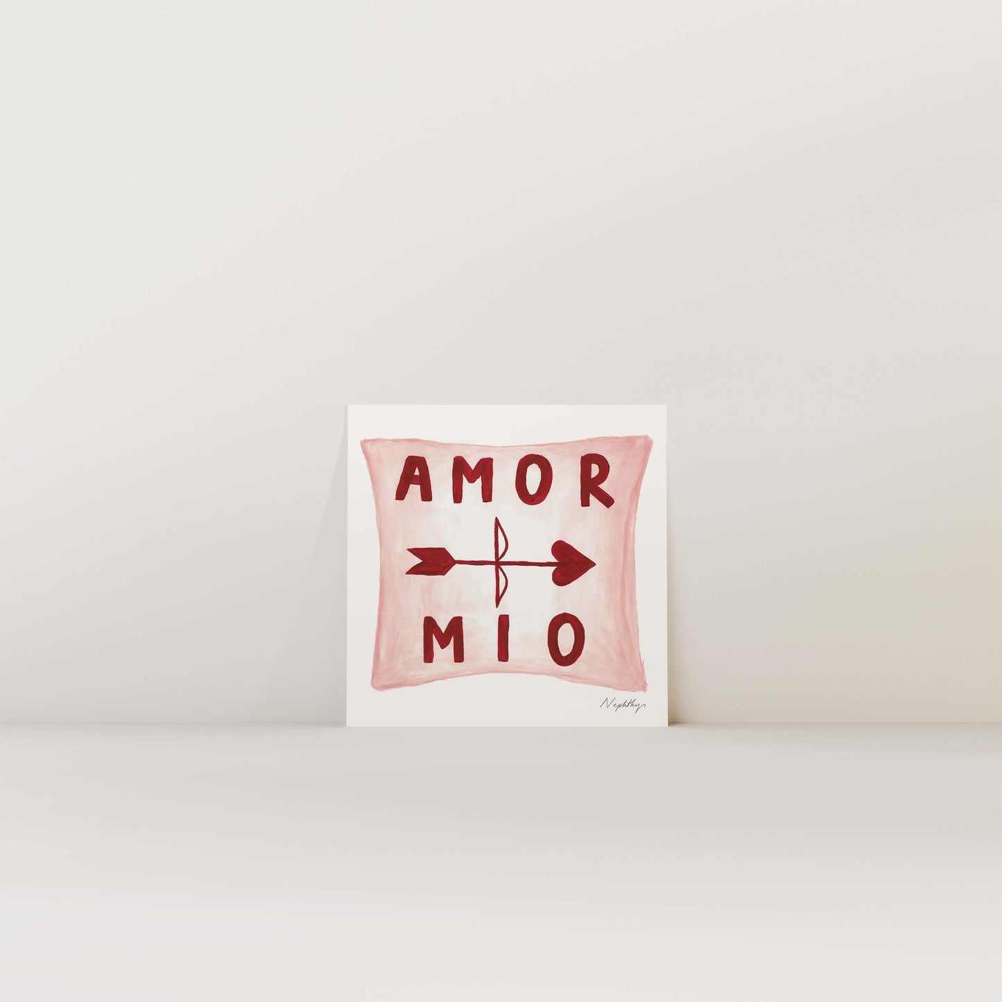Amor Mio Pillow Print