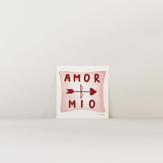 Amor Mio Pillow Print