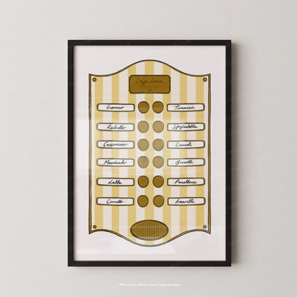Caffe Lucia Yellow Stripe