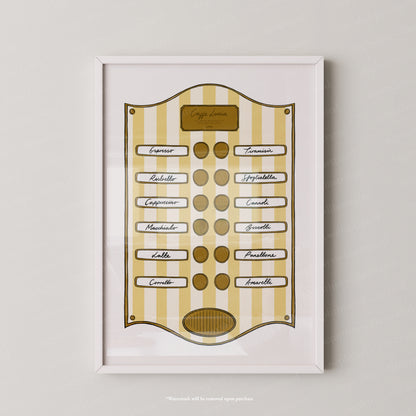 Caffe Lucia Yellow Stripe