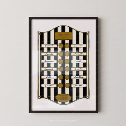 Caffe Lucia Black Stripe