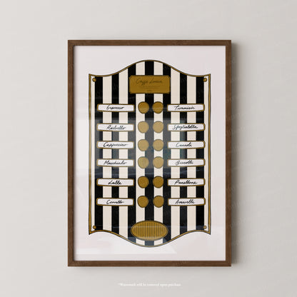 Caffe Lucia Black Stripe