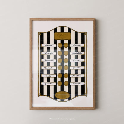 Caffe Lucia Black Stripe
