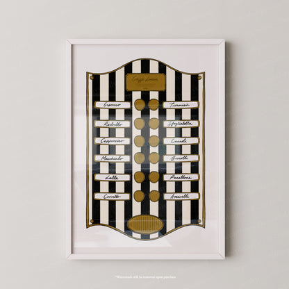 Caffe Lucia Black Stripe