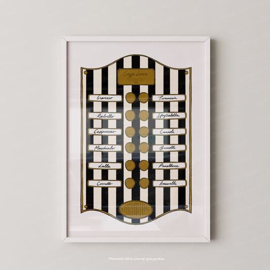 Caffe Lucia Black Stripe