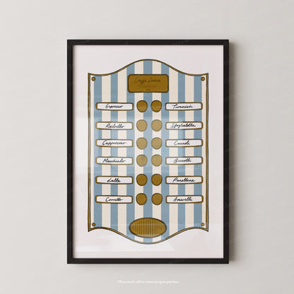 Caffe Lucia Blue Stripe