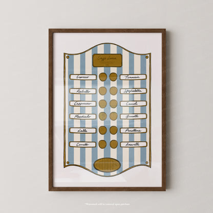 Caffe Lucia Blue Stripe
