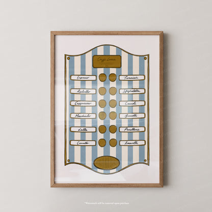Caffe Lucia Blue Stripe