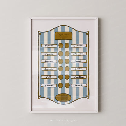 Caffe Lucia Blue Stripe