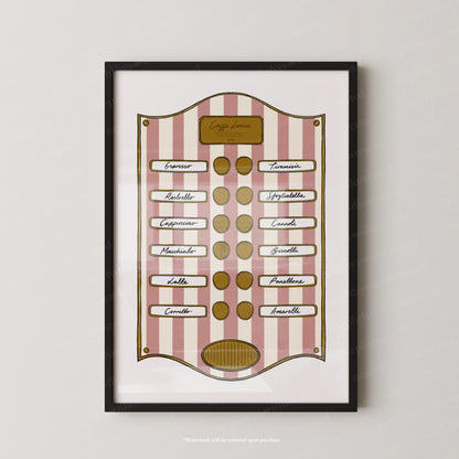 Caffe Lucia Pink Stripe