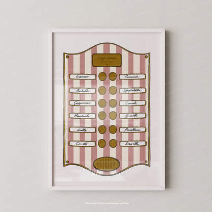 Caffe Lucia Pink Stripe