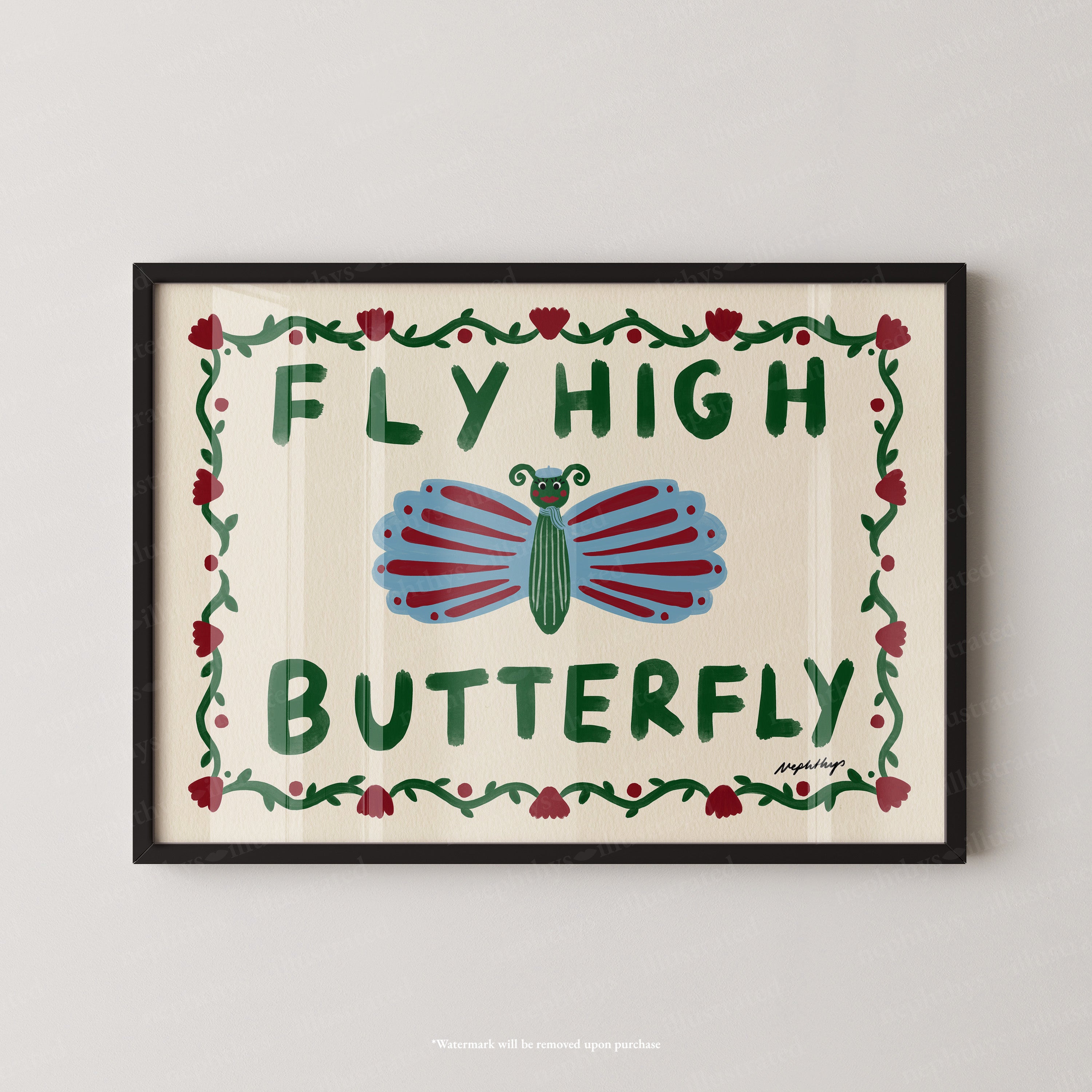Fly High Butterfly – Nephthys Illustrated