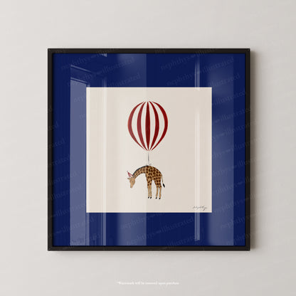 Giraffe Balloon Personalised