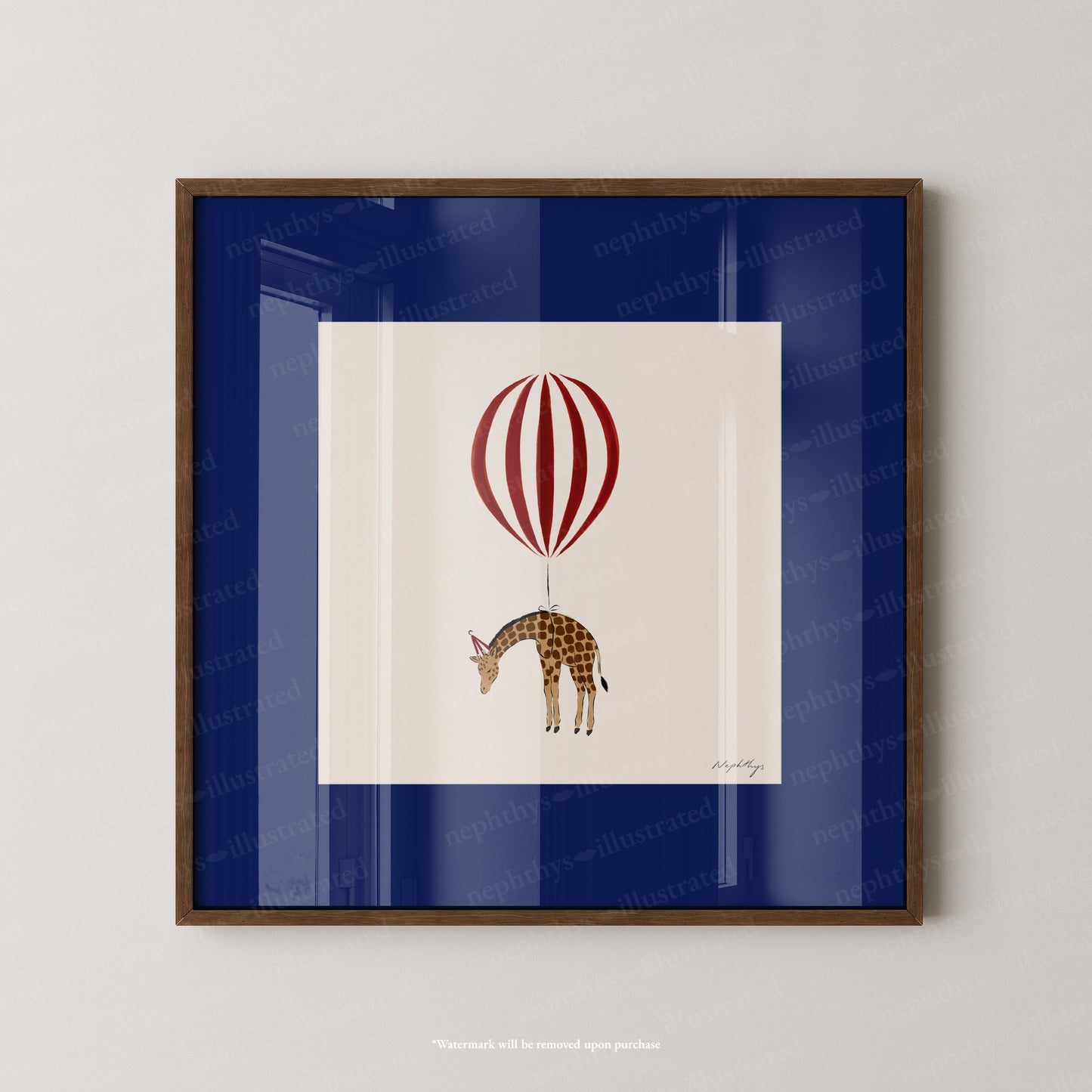 Giraffe Balloon Personalised